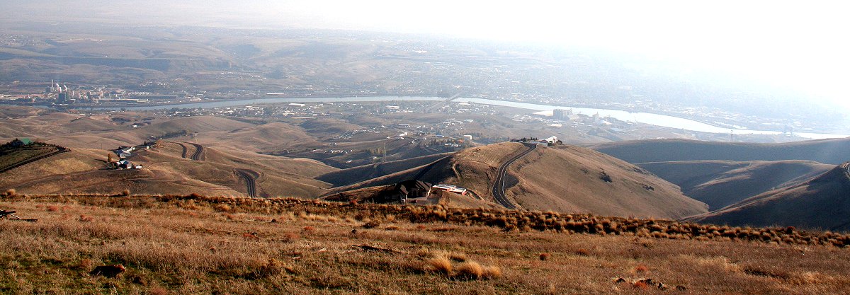 Lewiston and Clarkson from road above