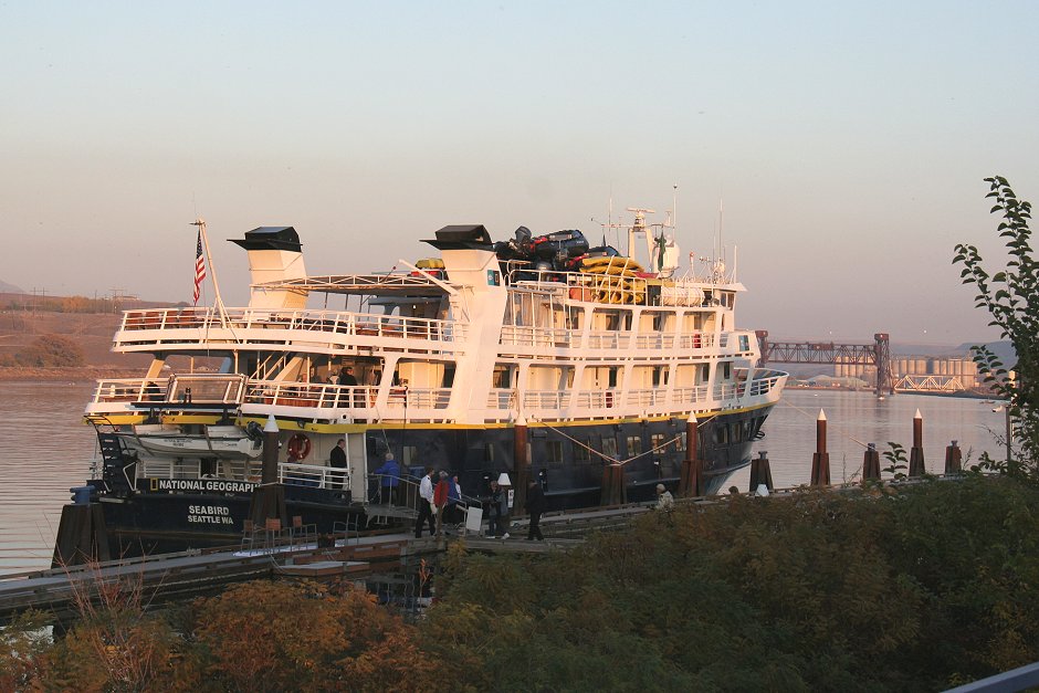 Our river ship waits for us