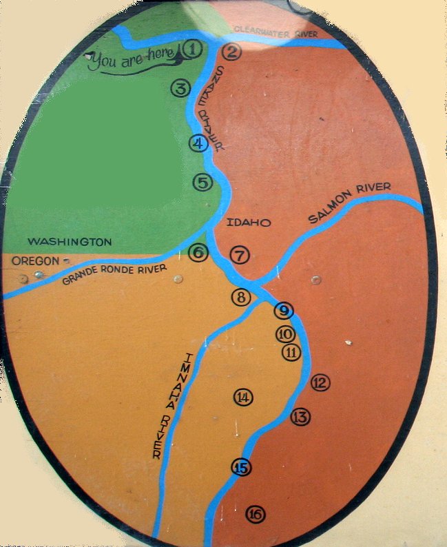 River map at dock